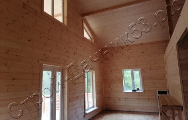 4 Каркасно-щитовой дом Д-40, 13х11м, 126  М², Тульская область, Заокский район, КП Романовский парк. (9)